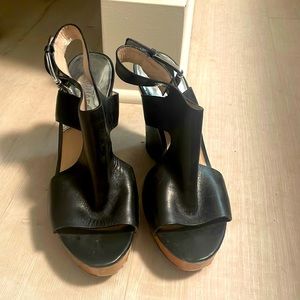 Michael Kors black wedges